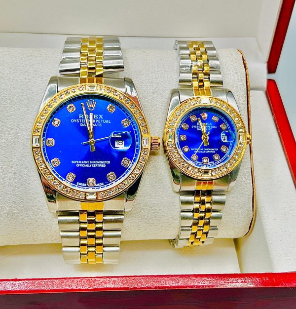 Aa1 Rolex Diamond Couple Watch